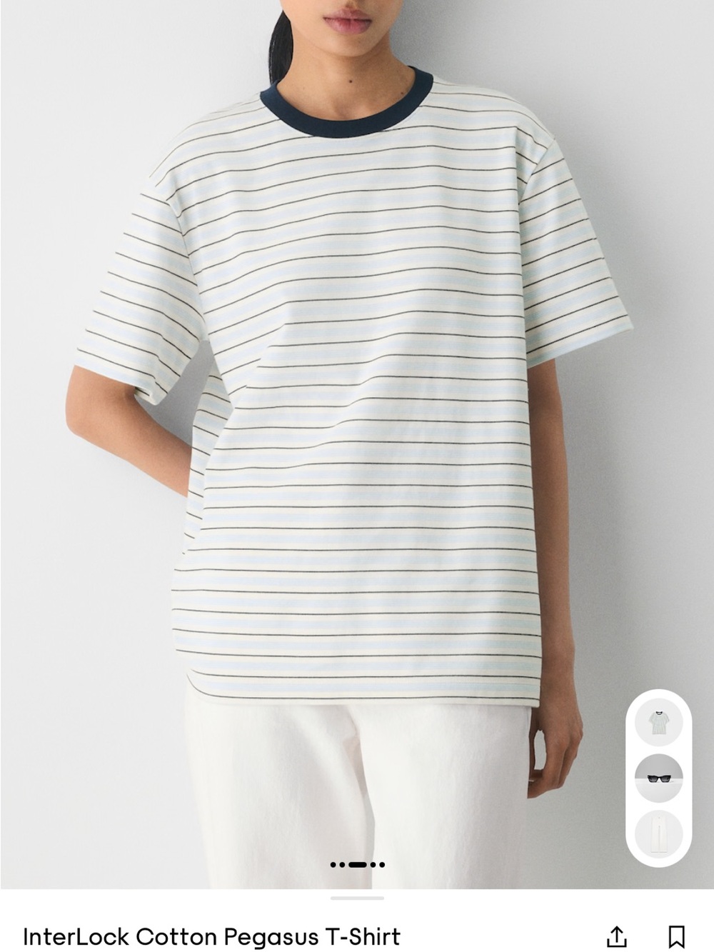Babaton pegasus striped t shirt